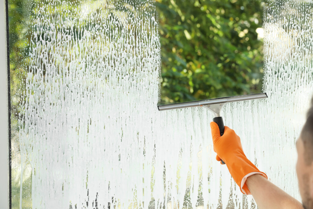 Window Cleaning With Squeegee And Soap Outdoors 2026 03 05 11 43 26 Utc 1024x683